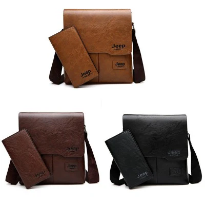 JEEP BULUO PU Leather Messenger Bag with Mach Wallet - Image 26