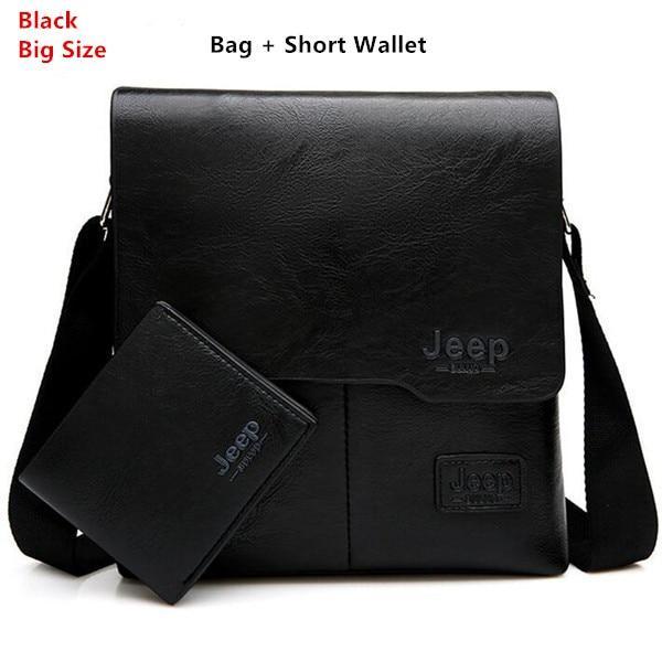 JEEP BULUO PU Leather Messenger Bag with Mach Wallet - Image 6