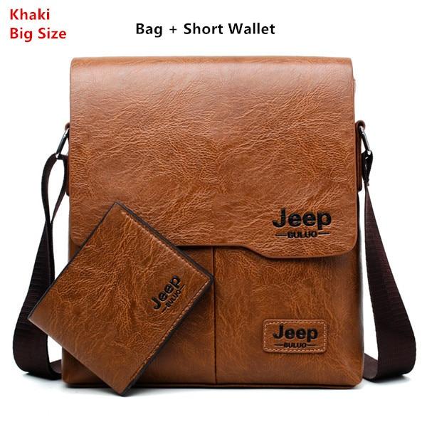 JEEP BULUO PU Leather Messenger Bag with Mach Wallet - Image 7