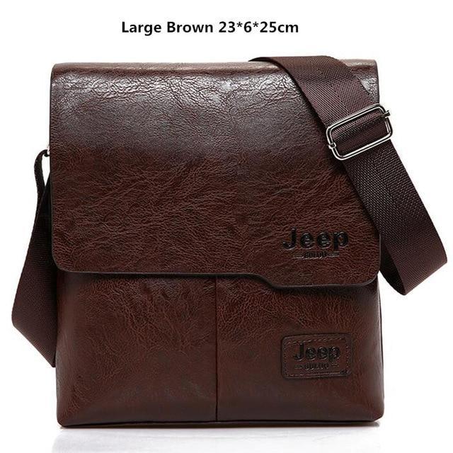 JEEP BULUO PU Leather Messenger Bag with Mach Wallet - Image 8