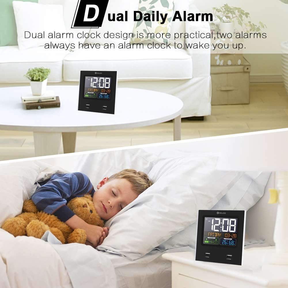 Digoo DG- Smart Charging Alarm Clock & Weather Station - Image 3