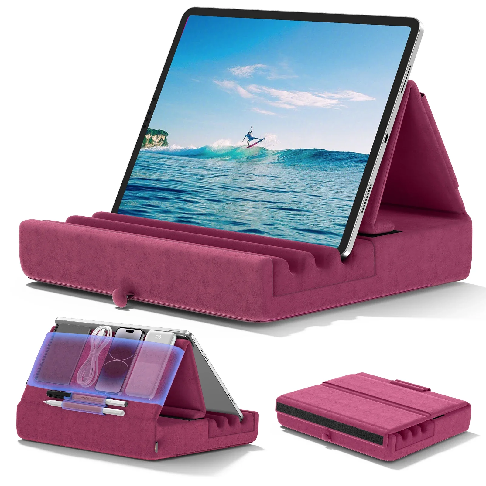 ComfortView Deluxe Multi-Angle Universal Tablet Pillow Holder - Image 14