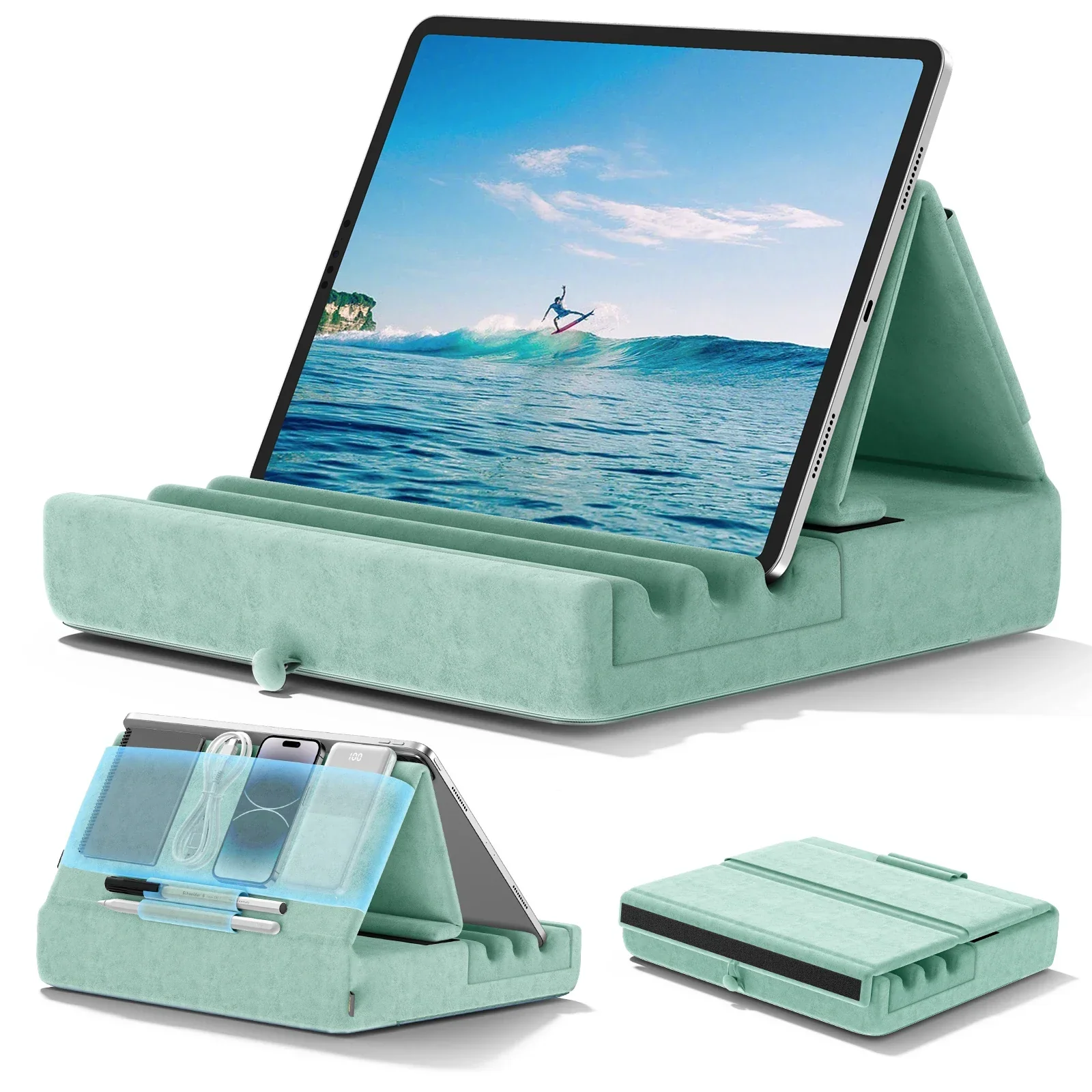 ComfortView Deluxe Multi-Angle Universal Tablet Pillow Holder - Image 18