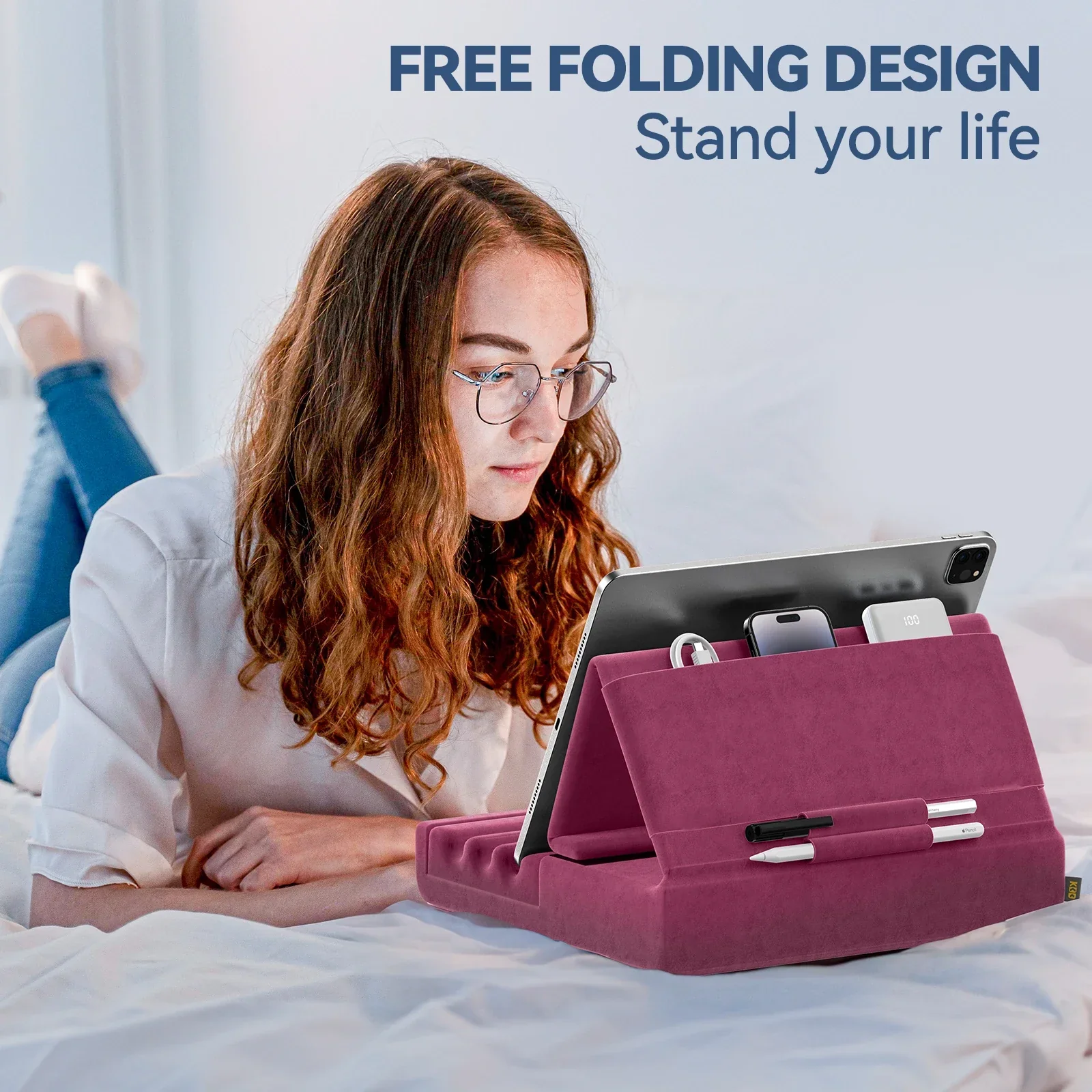 ComfortView Deluxe Multi-Angle Universal Tablet Pillow Holder - Image 23