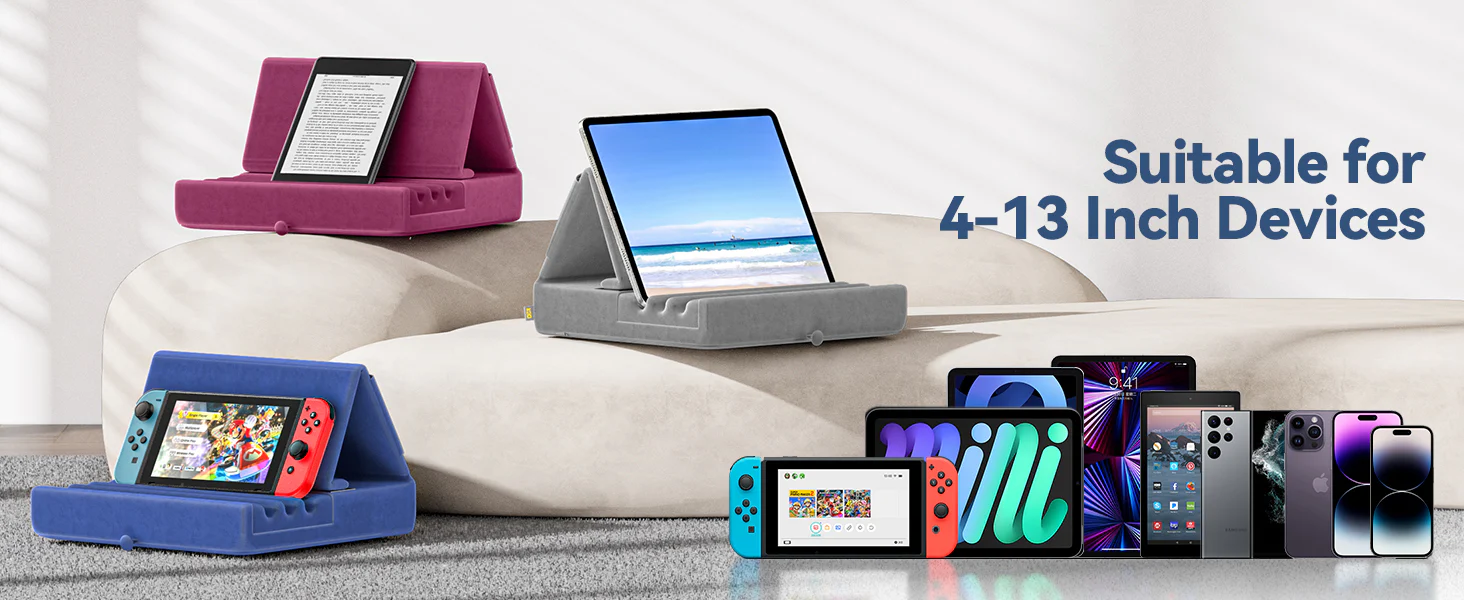 ComfortView Deluxe Multi-Angle Universal Tablet Pillow Holder - Image 26