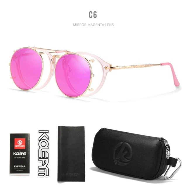 KDEAM™ Retro Steampunk Clip On Sunglasses - Image 10