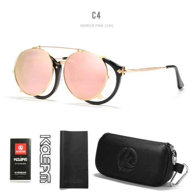 KDEAM™ Retro Steampunk Clip On Sunglasses - Image 13