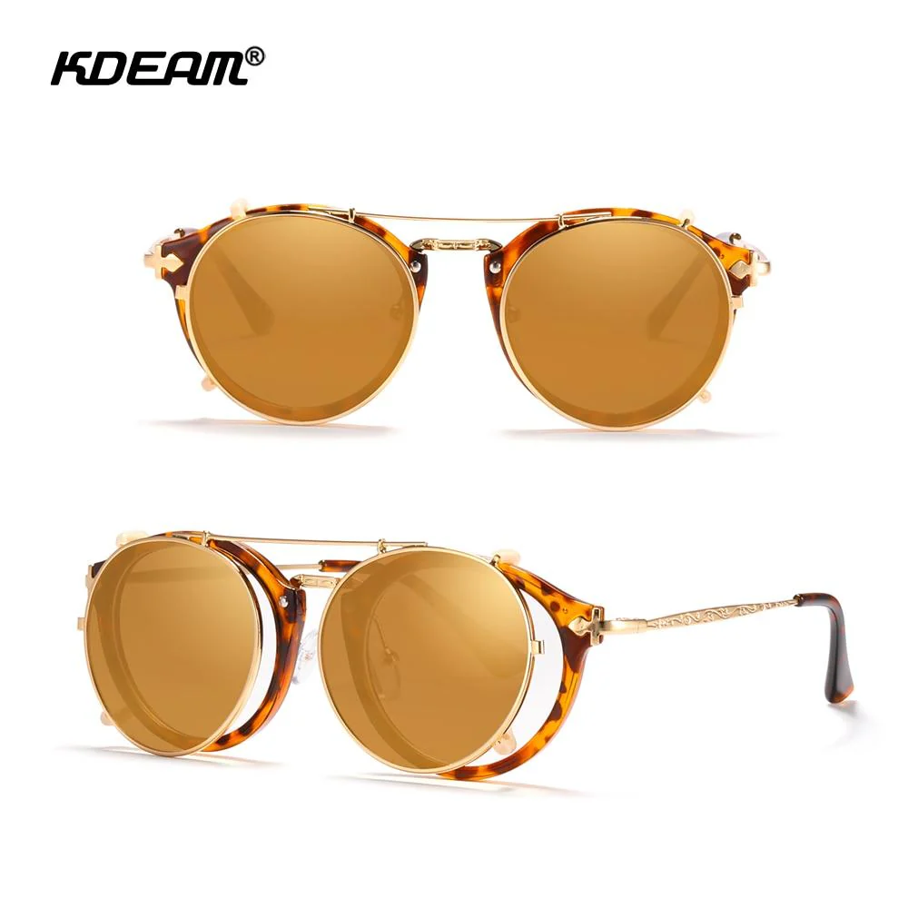 KDEAM™ Retro Steampunk Clip On Sunglasses - Image 17
