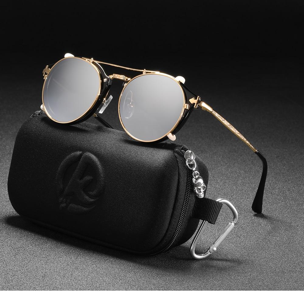 KDEAM™ Retro Steampunk Clip On Sunglasses - Image 18