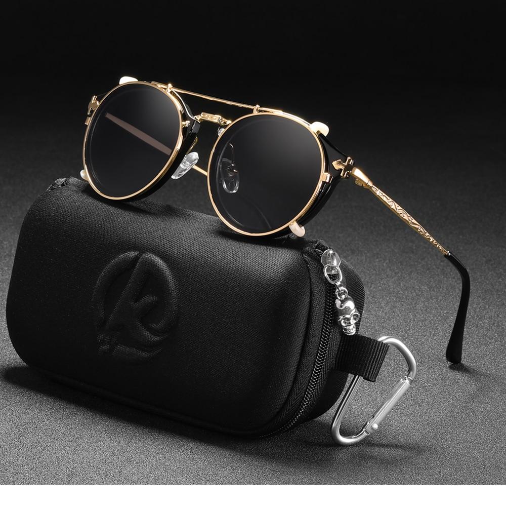 KDEAM™ Retro Steampunk Clip On Sunglasses - Image 2