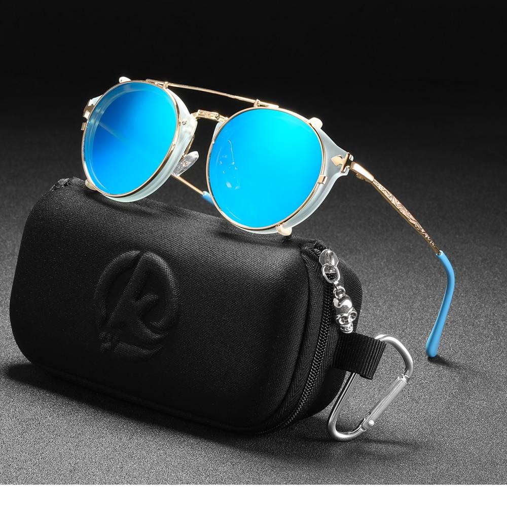KDEAM™ Retro Steampunk Clip On Sunglasses - Image 4