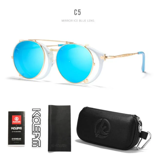 KDEAM™ Retro Steampunk Clip On Sunglasses - Image 7
