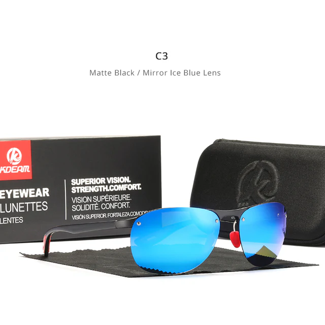 KDEAM™ Polarized Rimless Sunglasses for Men - Image 9