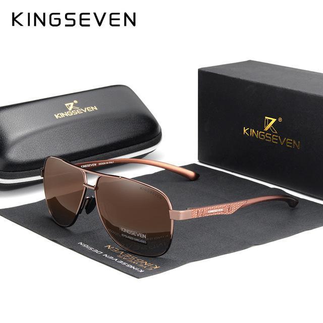 KINGSEVEN™ Aluminum Polarized UV400 Unisex Sunglasses - Image 3