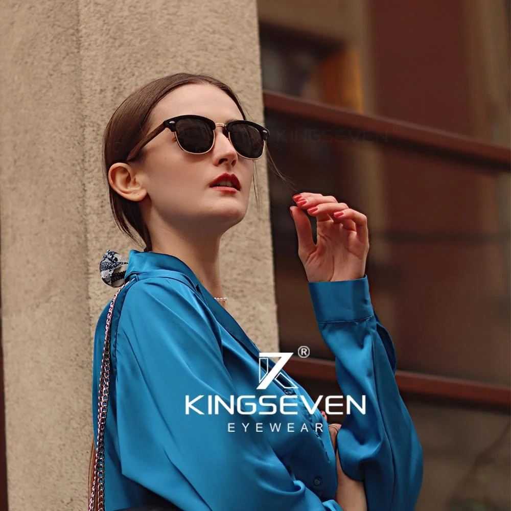 KINGSEVEN™ Black Walnut Wooden Polarized Sunglasses - Image 9
