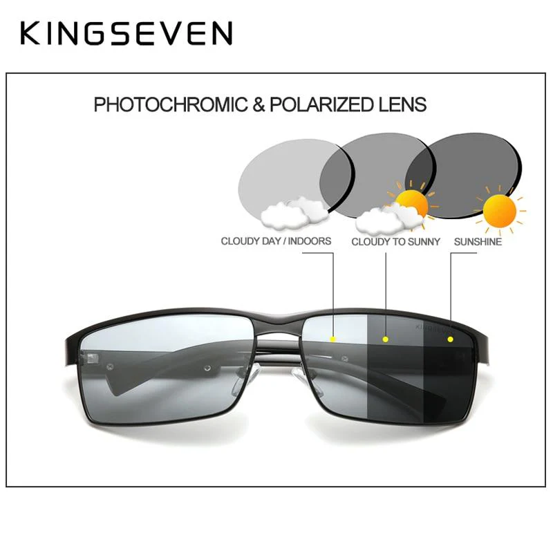 KINGSEVEN™ Photochromic Driving Polarized Anti-glare Sunglasses - Image 3