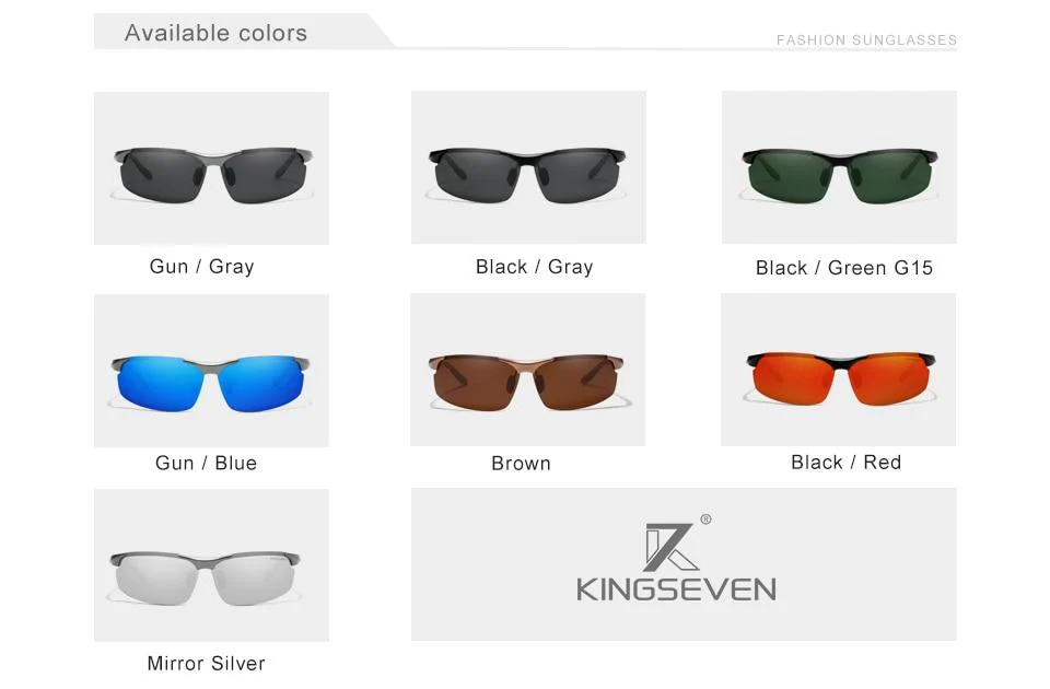 KINGSEVEN Polarized Aluminum Driving Sunglasses - Image 10