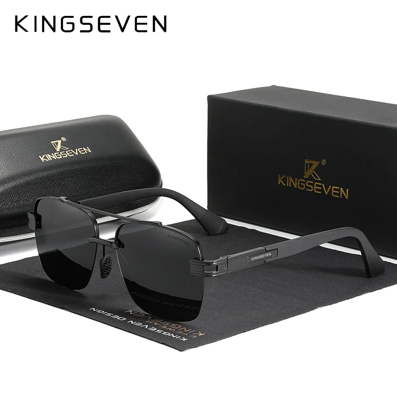 KINGSEVEN™ Polarized Retro Gradient Sunglasses - Image 2