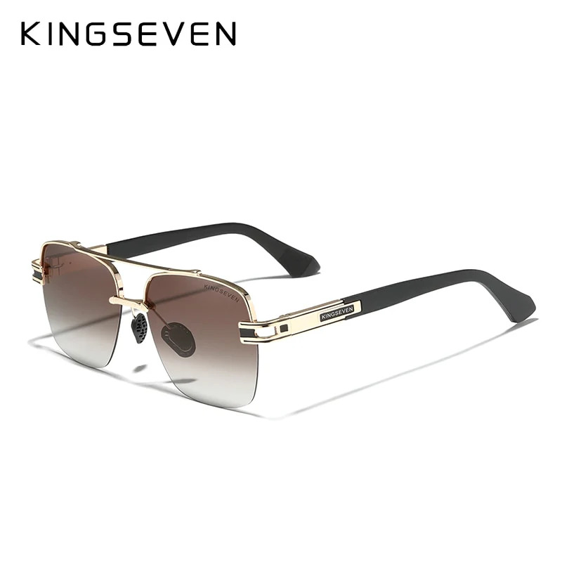 KINGSEVEN™ Polarized Retro Gradient Sunglasses - Image 8