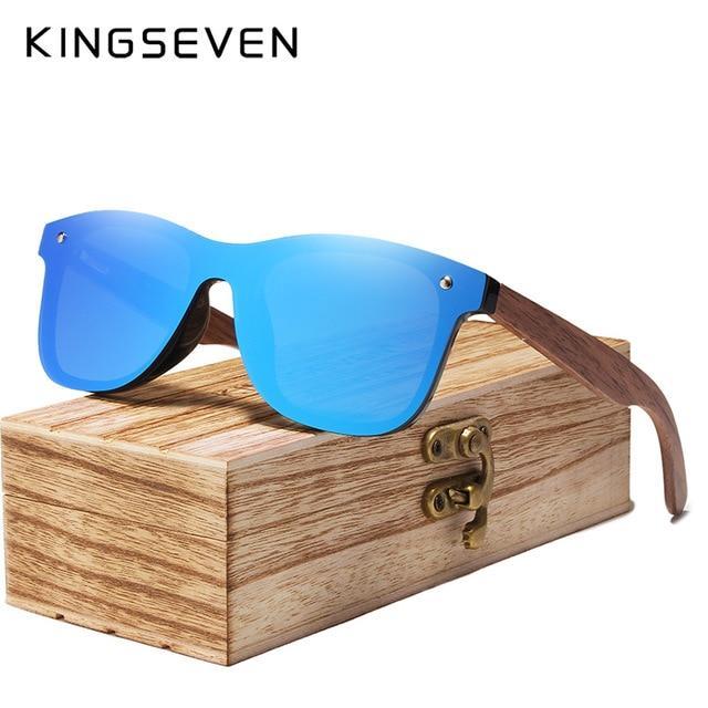 KINGSEVEN™ Natural Wood Polarized Unisex Sunglasses - Image 2