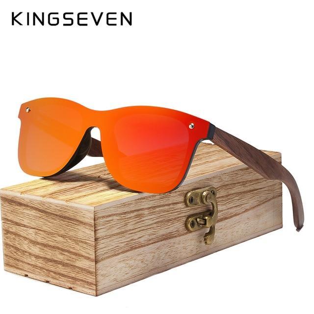 KINGSEVEN™ Natural Wood Polarized Unisex Sunglasses - Image 3