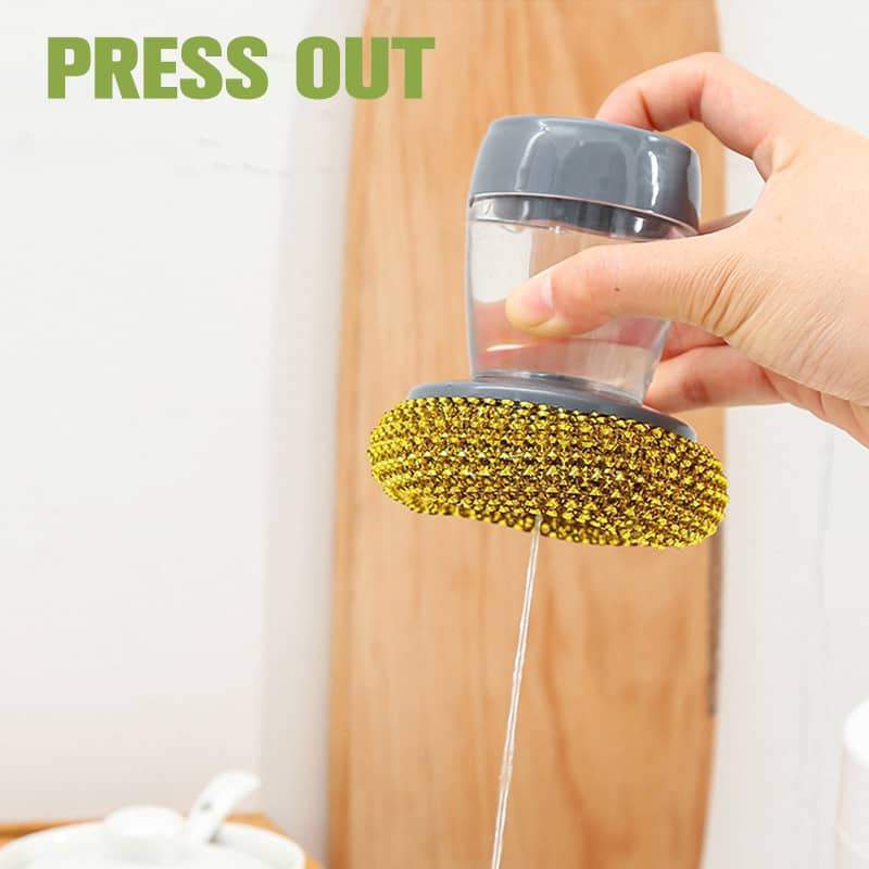 2 in 1 Soap Dispenser & Dish Palm Brush - Image 5