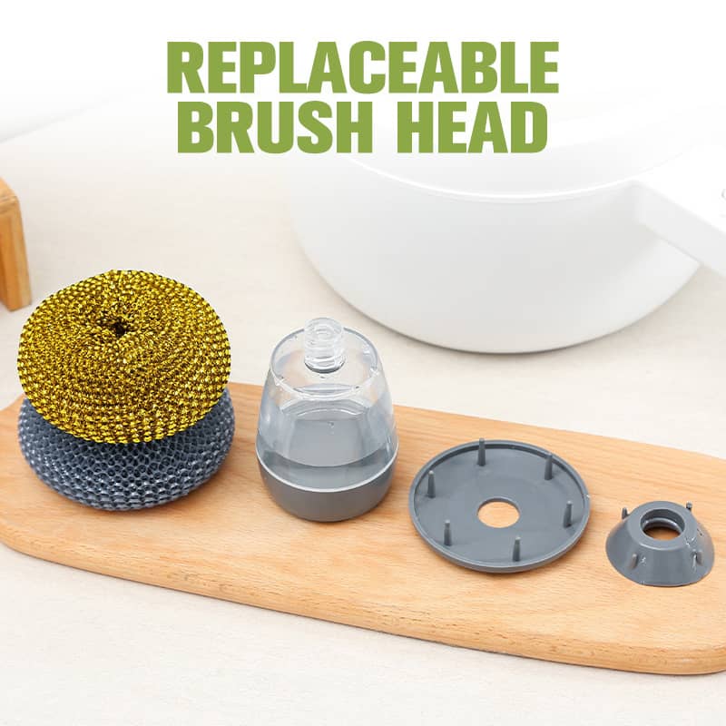2 in 1 Soap Dispenser & Dish Palm Brush - Image 8