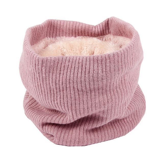 Knitted Neck Warmer with Faux Fur Lining - Image 4