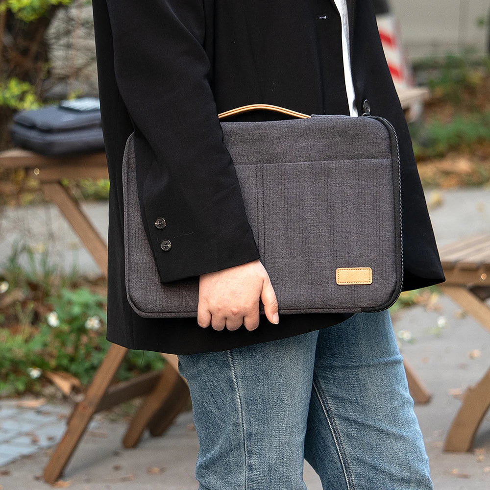ComfortCarry 2-in-1  Thick Padding Lightweight Laptop Sleeve & Handheld Case - Image 16