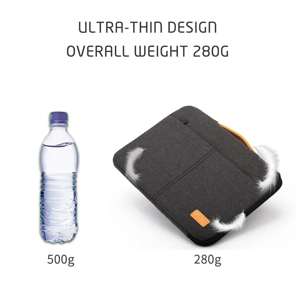 ComfortCarry 2-in-1  Thick Padding Lightweight Laptop Sleeve & Handheld Case - Image 4