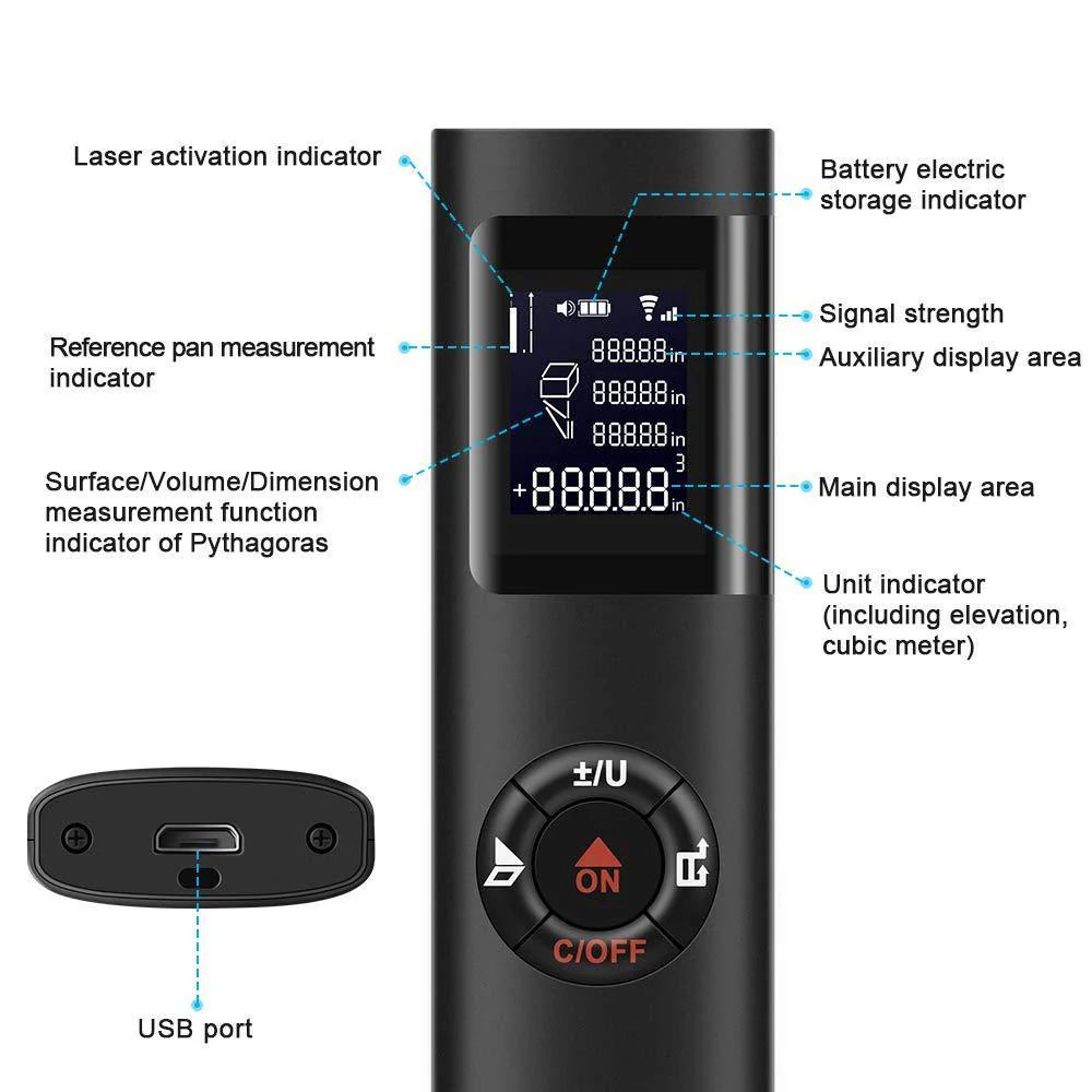 LaserPrecision™ Digital Measuring Laser (USB Rechargeable) - Image 8
