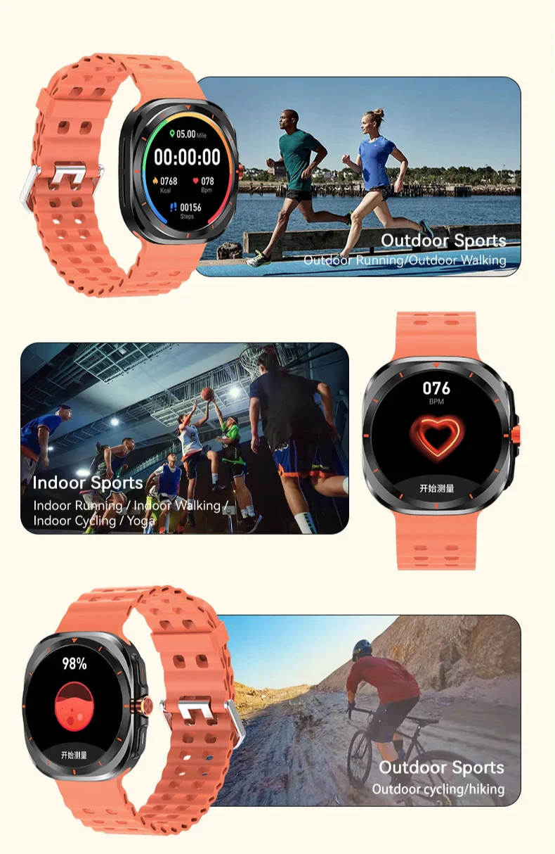 SeniorSafe Large Display Health Monitoring & Emergency SOS Senior Friendly Smartwatch - Image 14