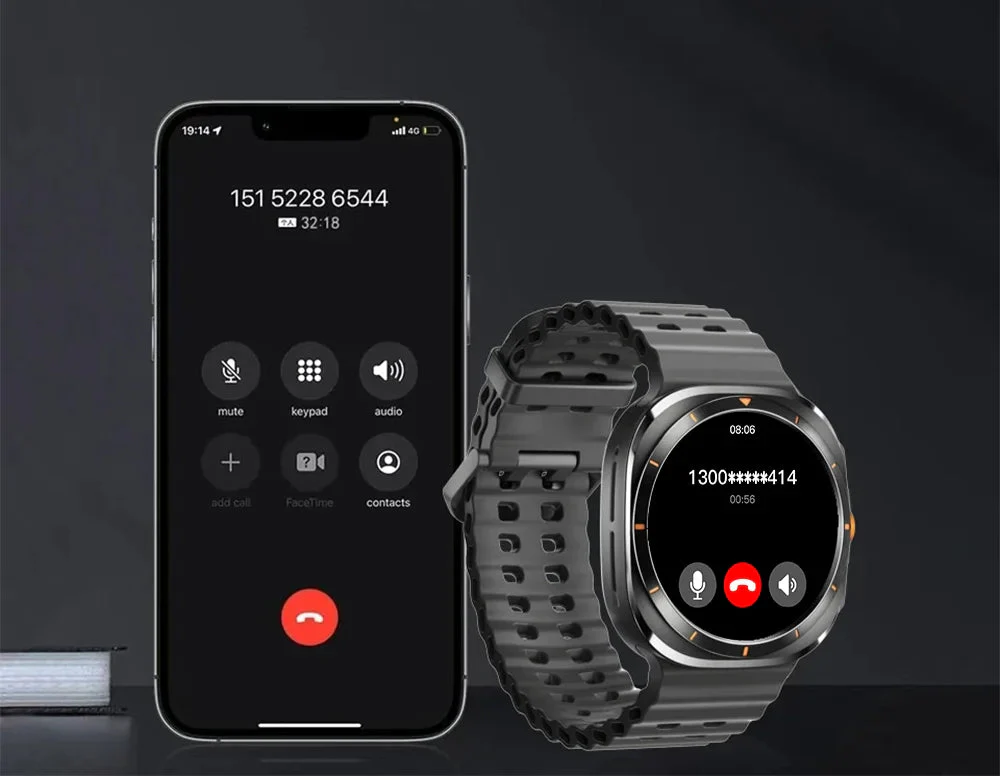 SeniorSafe Large Display Health Monitoring & Emergency SOS Senior Friendly Smartwatch - Image 4
