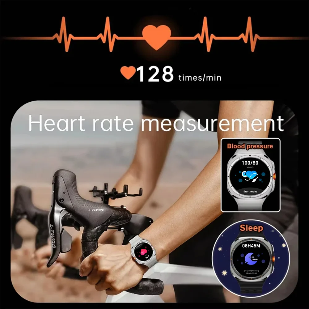 SeniorSafe Large Display Health Monitoring & Emergency SOS Senior Friendly Smartwatch - Image 7