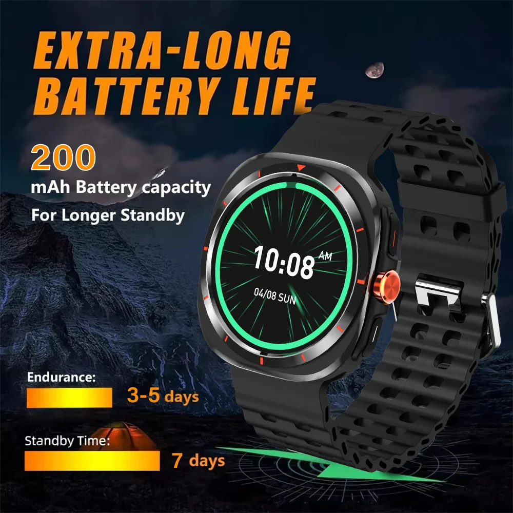 SeniorSafe Large Display Health Monitoring & Emergency SOS Senior Friendly Smartwatch - Image 8