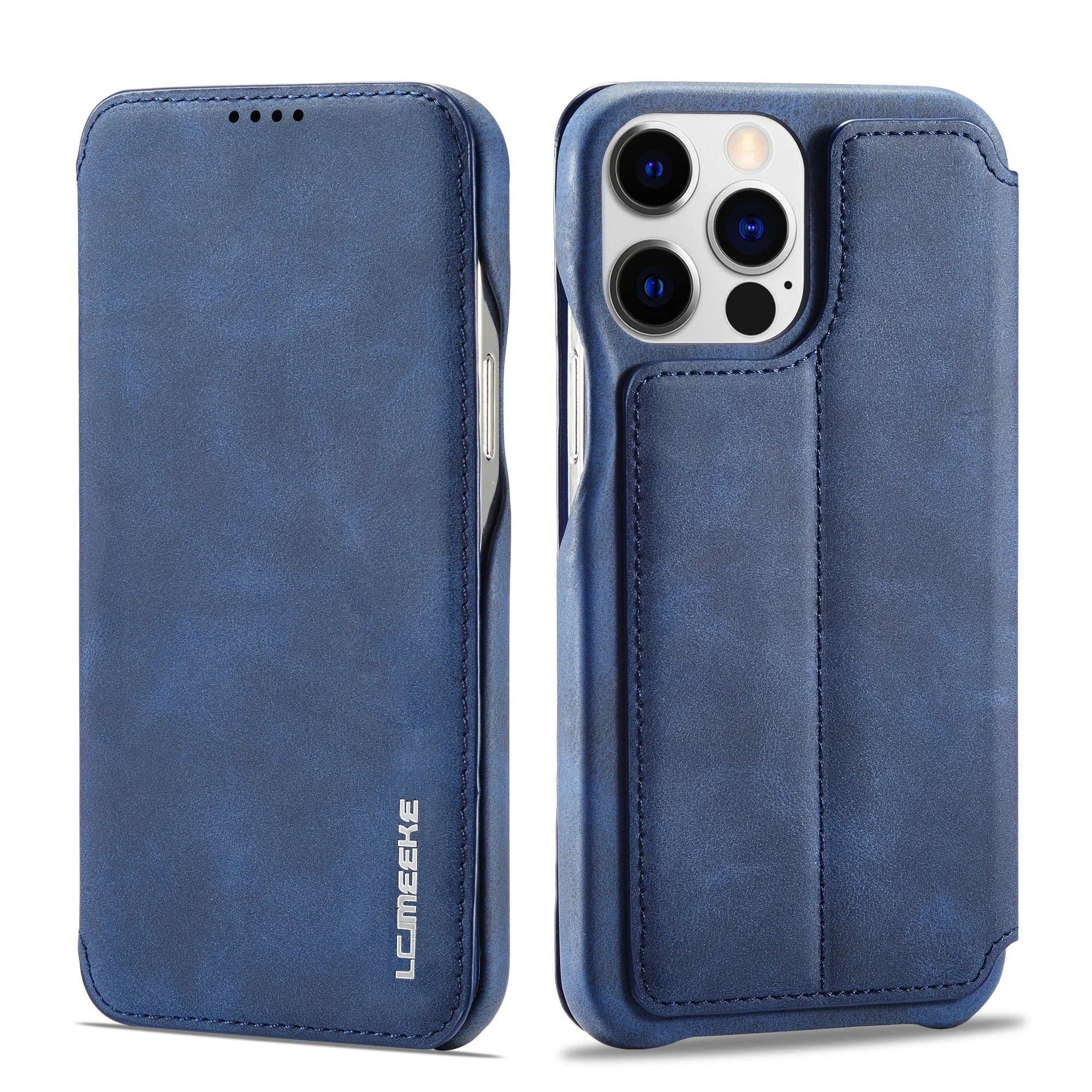LuxeGuard Slim & Lightweight Flip Wallet Case for iPhone with Kickstand - Image 11