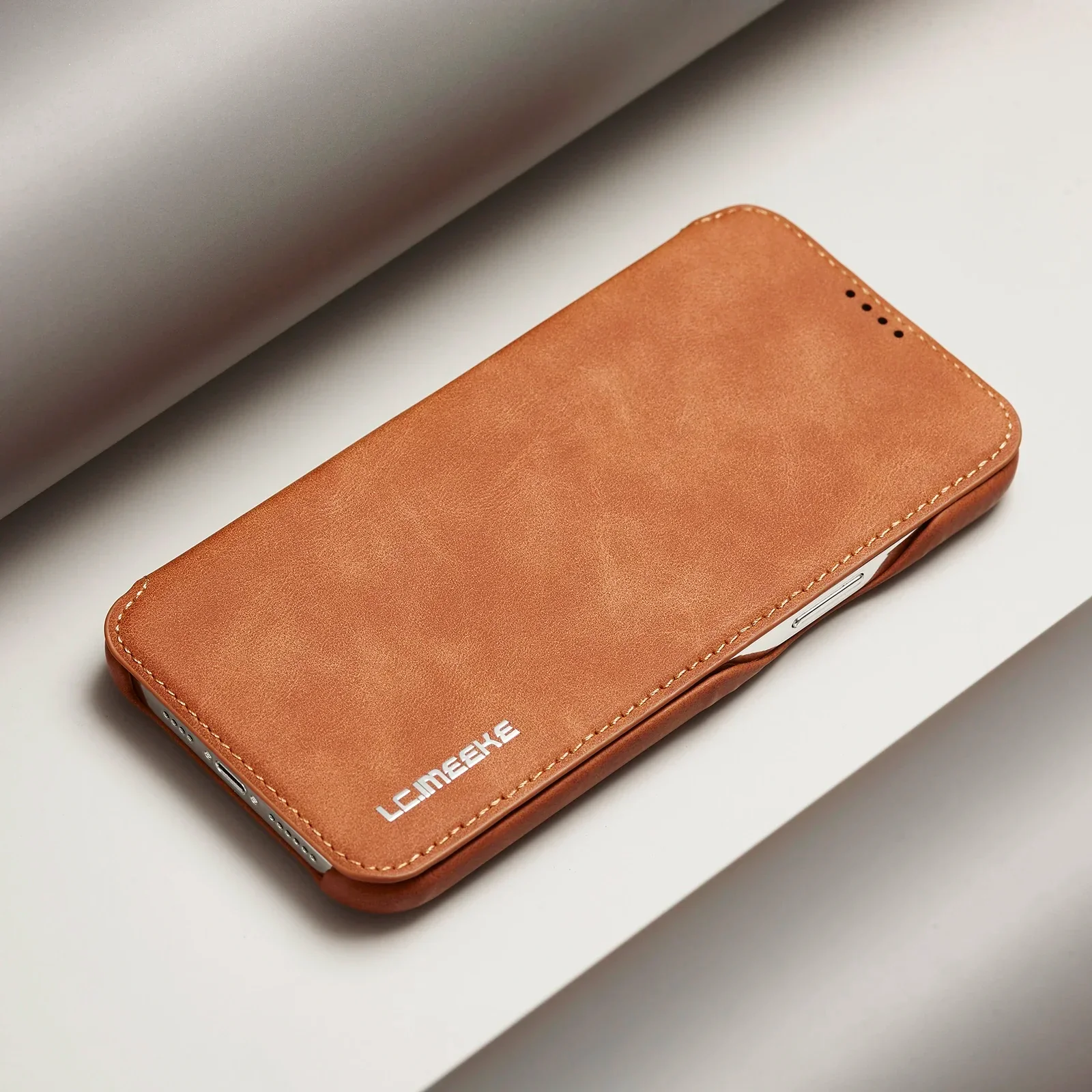 LuxeGuard Slim & Lightweight Flip Wallet Case for iPhone with Kickstand - Image 12