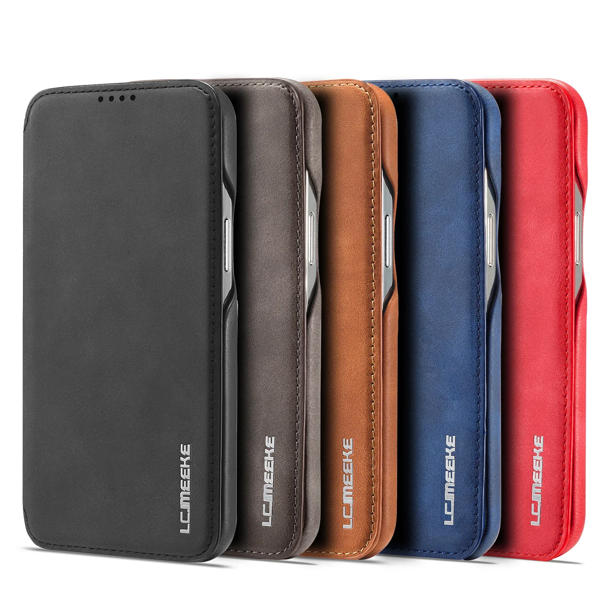 LuxeGuard Slim & Lightweight Flip Wallet Case for iPhone with Kickstand - Image 7