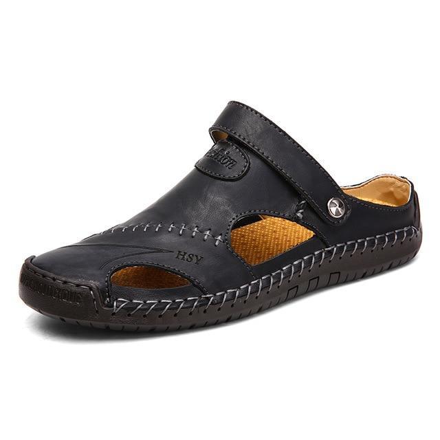 Genuine Leather Roman Summer Sandals For Men - Image 5
