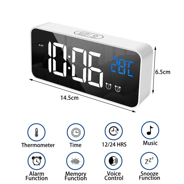 Multifunctional Projection Radio Alarm Clock - Image 4
