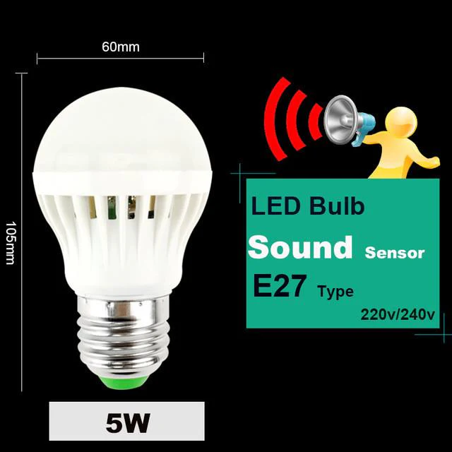LED PIR Motion / Sound Sensor Lamp - Image 3