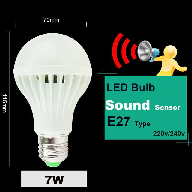 LED PIR Motion / Sound Sensor Lamp - Image 5