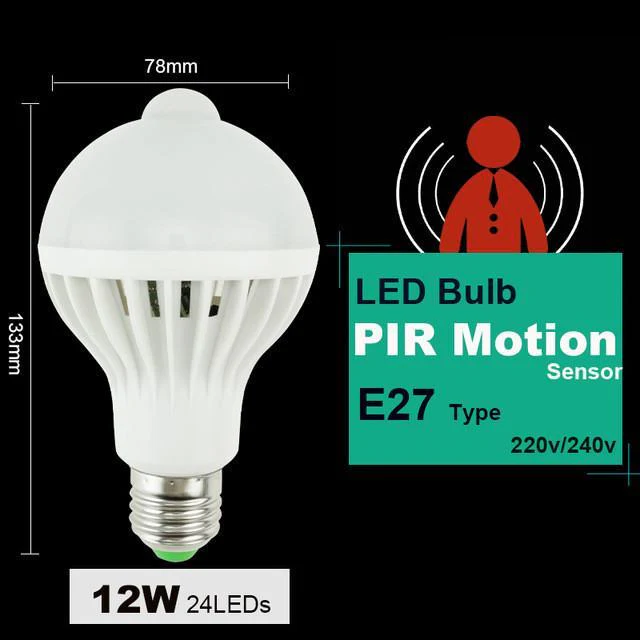 LED PIR Motion / Sound Sensor Lamp - Image 6