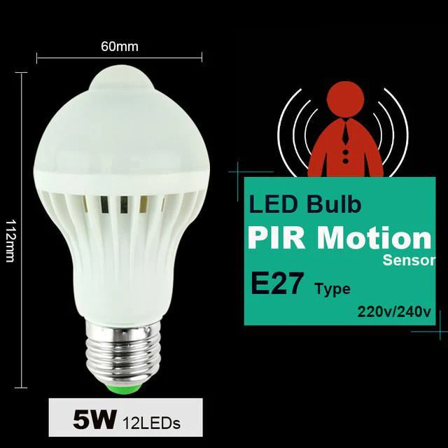 LED PIR Motion / Sound Sensor Lamp - Image 7