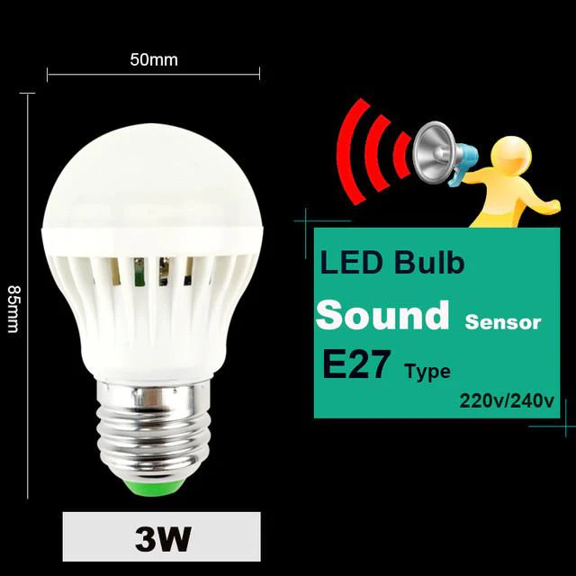 LED PIR Motion / Sound Sensor Lamp - Image 8