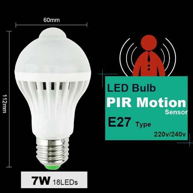 LED PIR Motion / Sound Sensor Lamp - Image 9