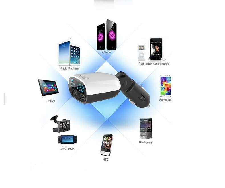 LED Screen Dual USB Car Charger - Image 3