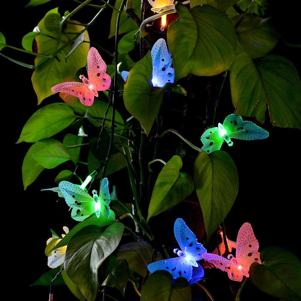 Solar Powered Butterfly Waterproof Led Fairy Lights - Image 4