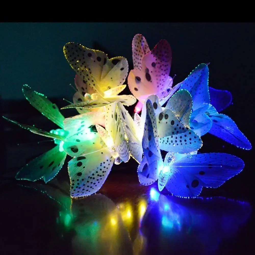 Solar Powered Butterfly Waterproof Led Fairy Lights - Image 8