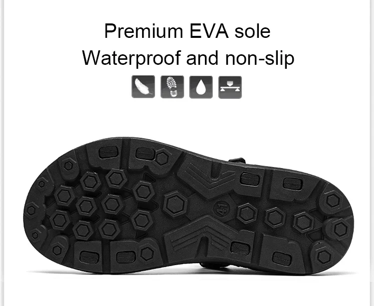 Extraordinary Comfort Lightweight & Flexible Non-Slip Waterproof Hoop & Loop Sandals - Image 14